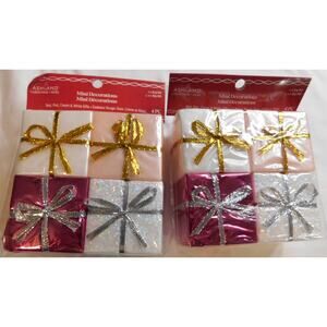 Ashland 2" Mini Pink, Red, Cream, White Wrapped Christmas Gifts New